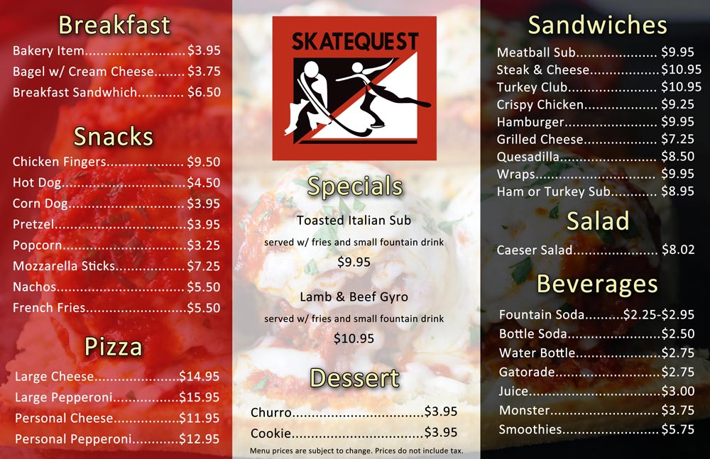 skatequest menu